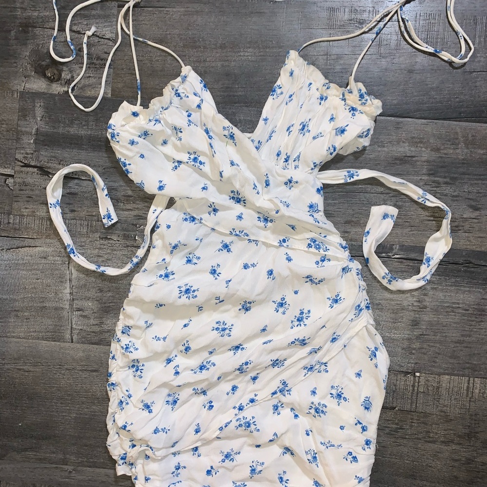 Floral wrap dress